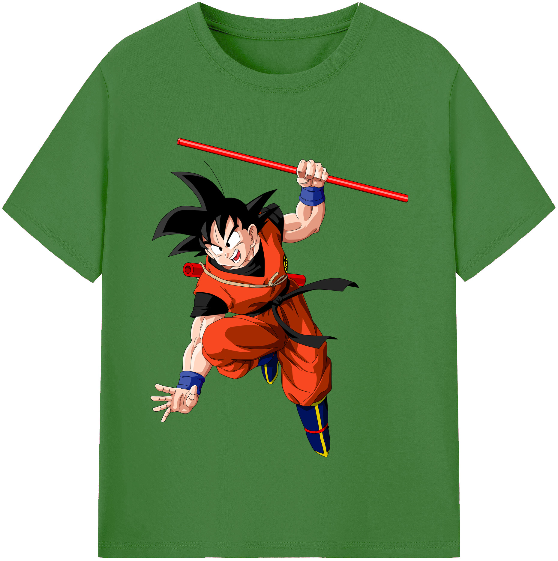 （画像用） ドラゴンボール 孫悟空（そん ごくう）Son Goku カカロット DRAGON BALL Kakarotto レディースカジュアルプリントTシャツ（綿100％）